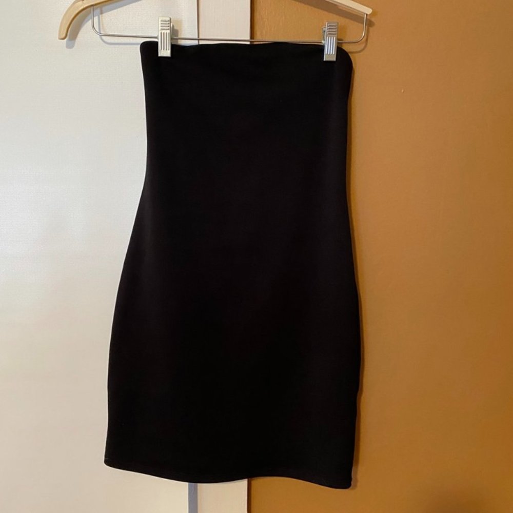 Little black strapless dress